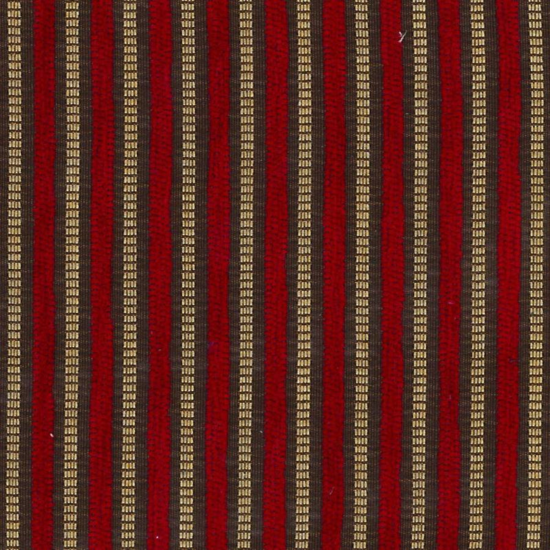 End of Line - Mexico, Stripe Wine, Upholstery Fabric