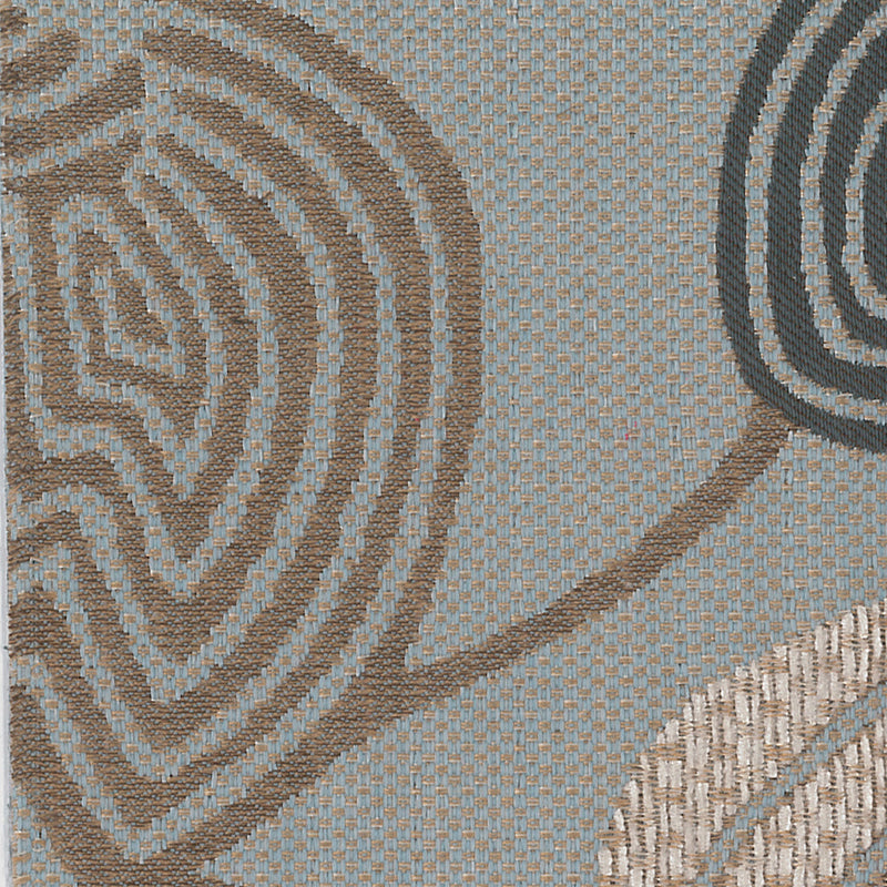 Alpha, Floral Powder Blue, Upholstery Fabric