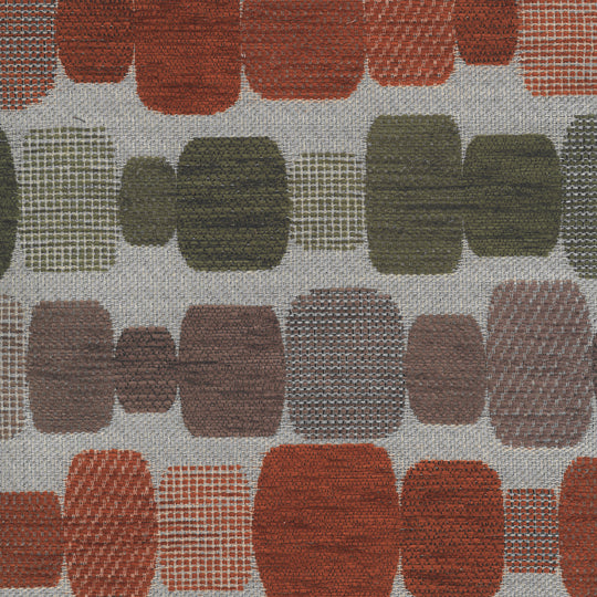 Causeway Block Green/Burnt Orange