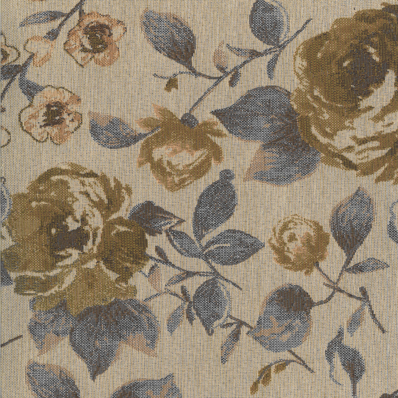 Devon Floral Lime, Upholstery Fabric 