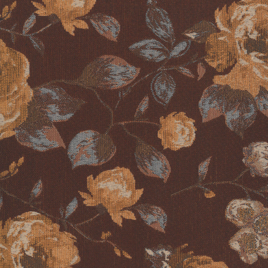 Devon Floral Rust, Upholstery Fabric 