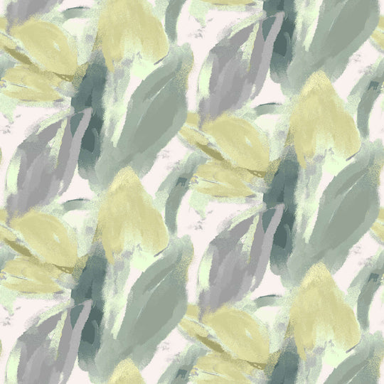 Petal Couture, Painted Petal Green, Upholstery Fabric