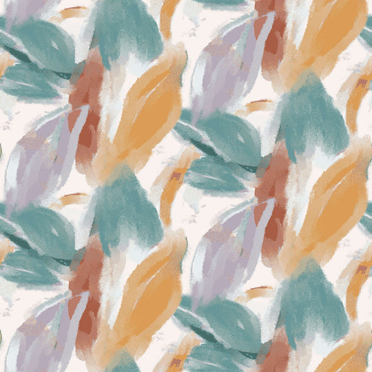 Petal Couture, Painted Petal Mustard, Upholstery Fabric