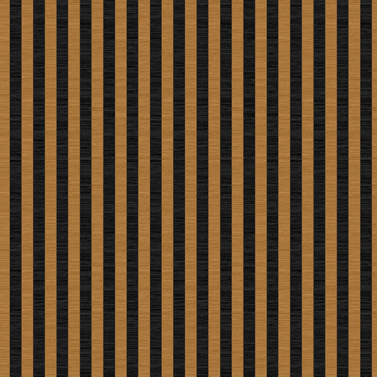 Verona, Stripe, Black/Gold, Upholstery Fabric