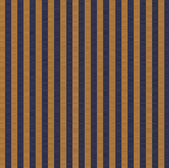 Verona, Stripe, Navy/Gold, Upholstery Fabric
