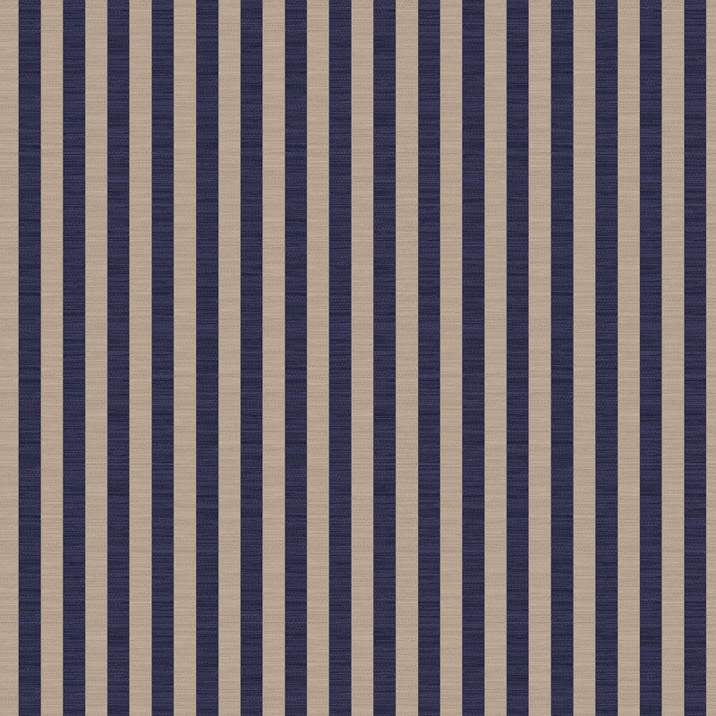 Verona, Stripe, Navy/Silver, Upholstery Fabric
