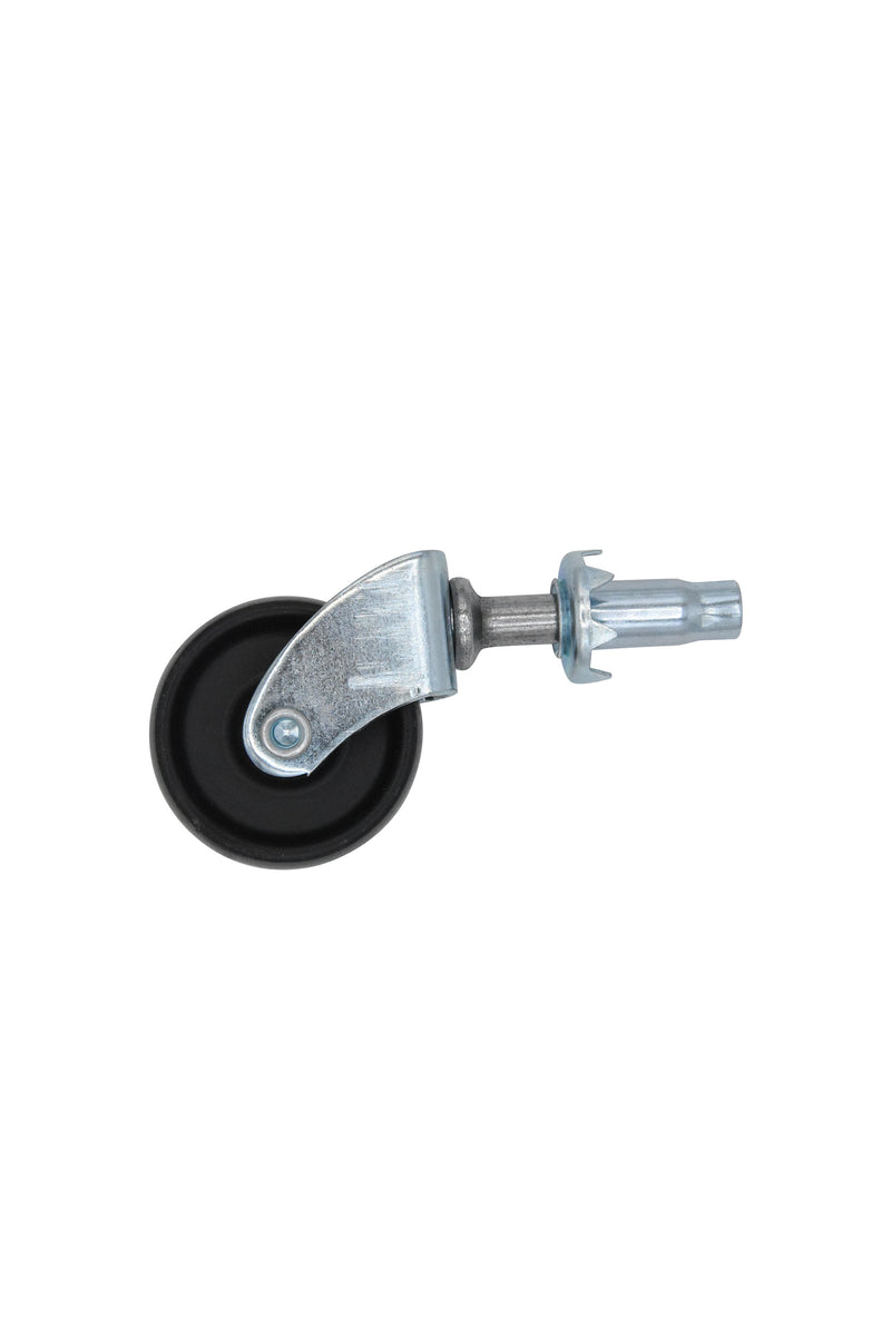Single Wheel Castor with Socket - H:50mm W:40mm