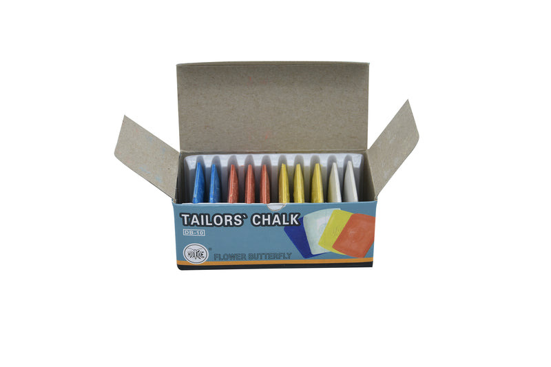 Tailors Chalk Assorted Size 40mm x 33mm 10x