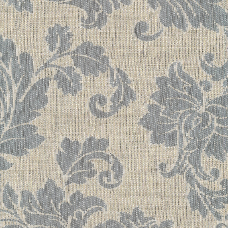 End of Line - Etna, Floral Blue, Upholstery Fabric