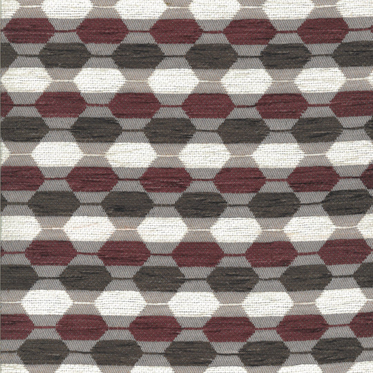 Galway, Rubik Plum/Earth, Upholstery Fabric