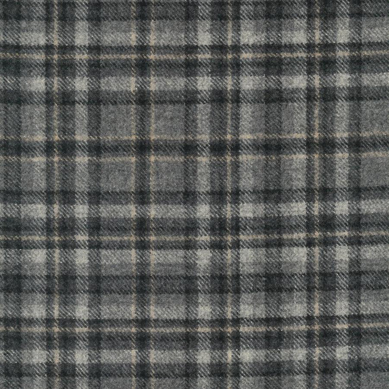 Kintyre, Harrogate Grey Black, Upholstery Fabric