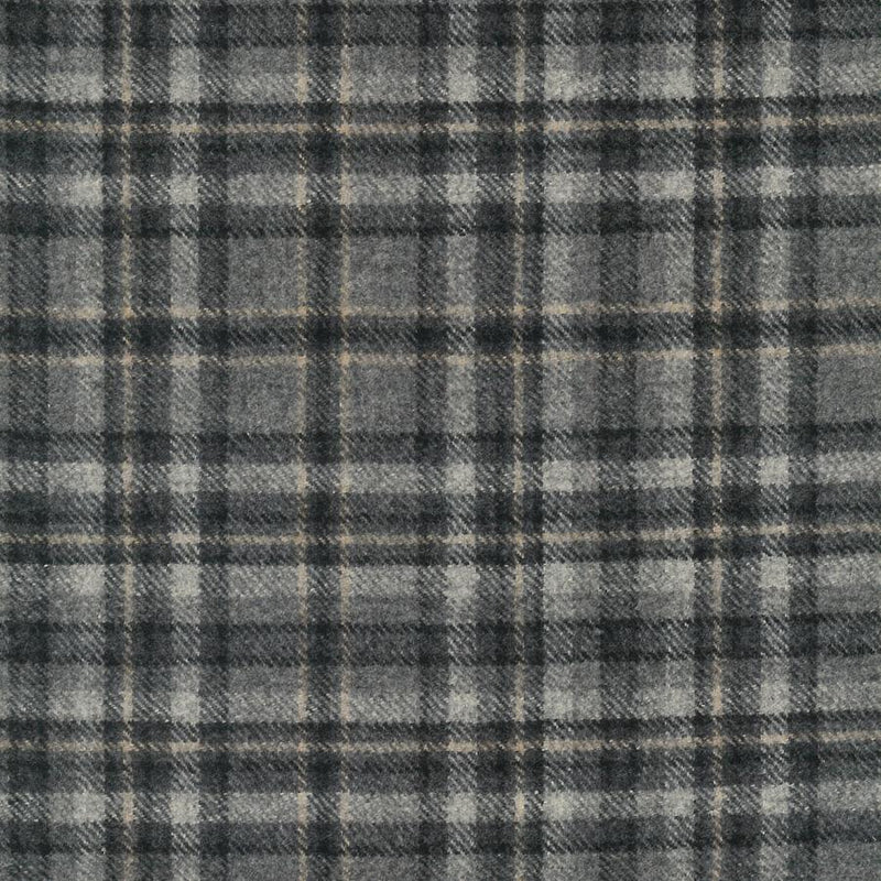 Kintyre, Harrogate Grey Black, Upholstery Fabric