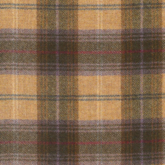 Kintyre, Plaid Spun Honey, Upholstery Fabric