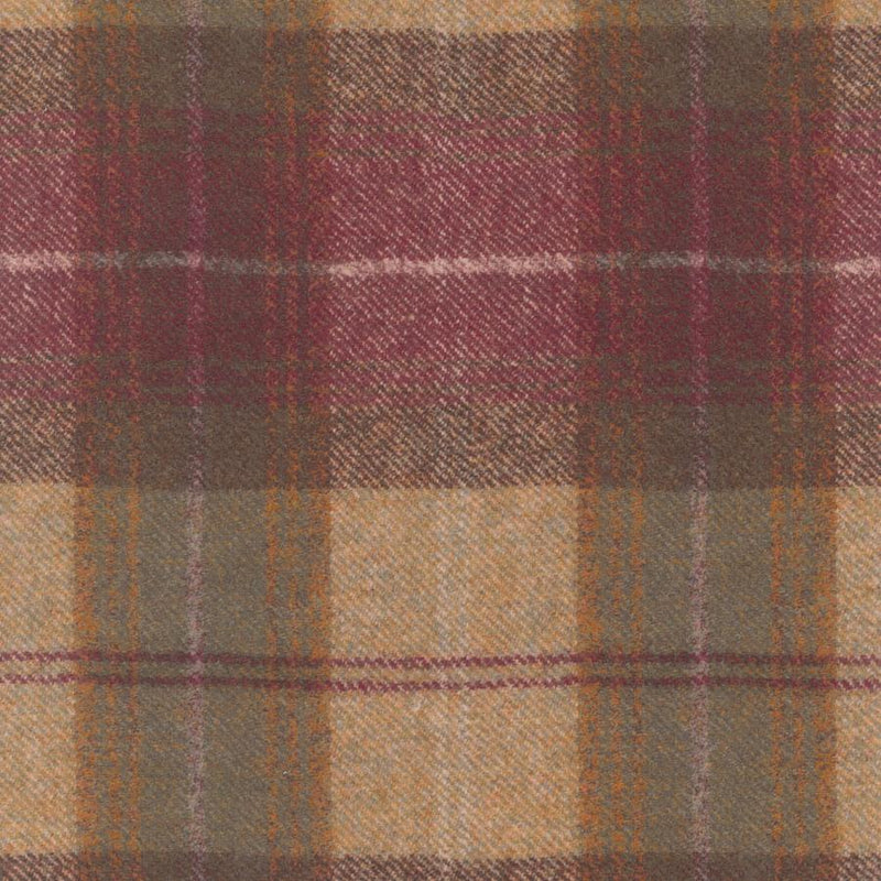 Montrose, Plaid Autumn Berry, Upholstery Fabric
