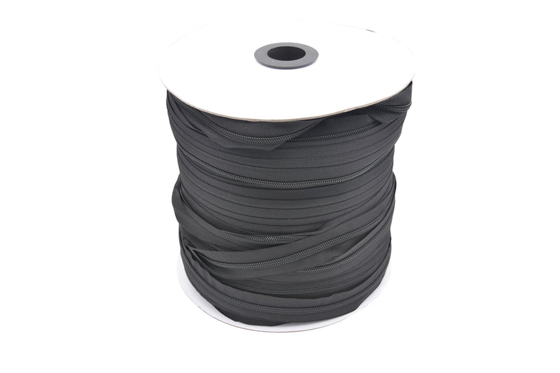 No.3 Black Zipper 250M (Roll)
