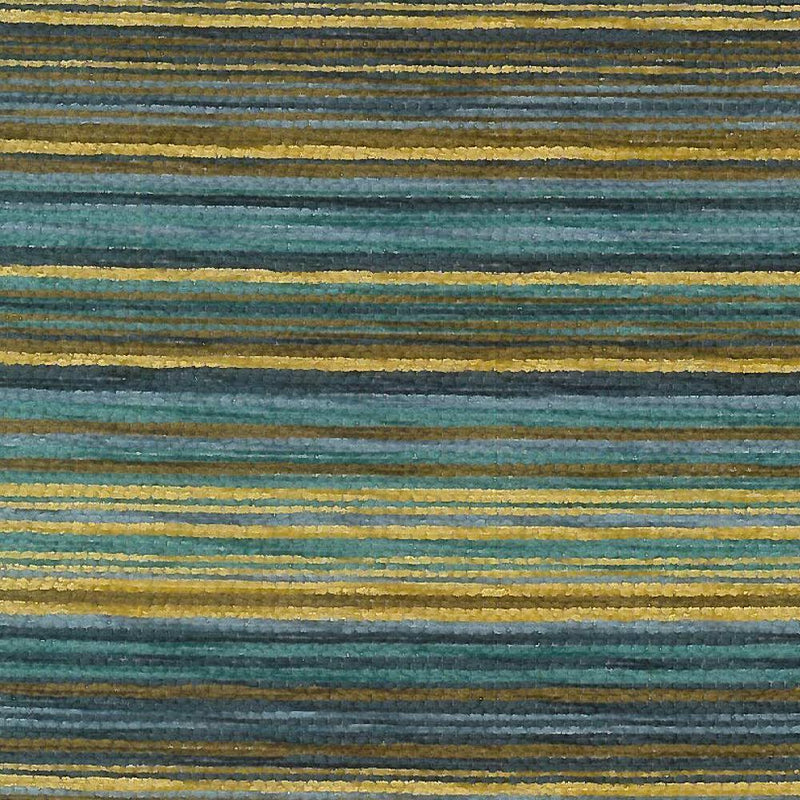 Nadia, Stripe Canary Blue, Upholstery Fabric