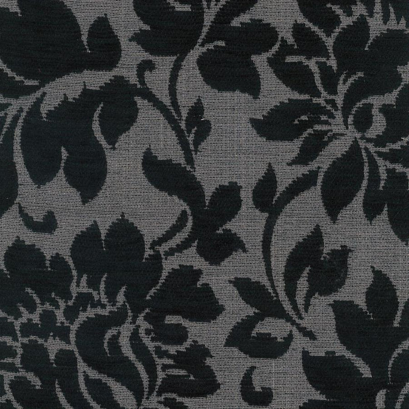 Sapphire, Floral Black, Upholstery Fabric