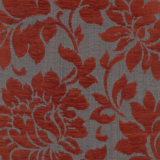 End of Line - Sapphire, Floral Brick, Upholstery Fabric