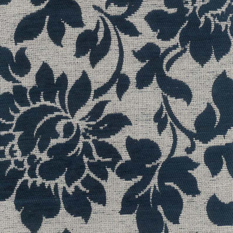 End of Line - Sapphire, Floral Navy, Upholstery Fabric