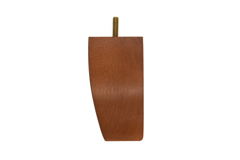 W100 Foot Teak - H:125mm W:60mm