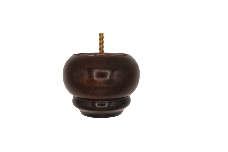 W130 Foot Mahogany - H:90mm W:110mm