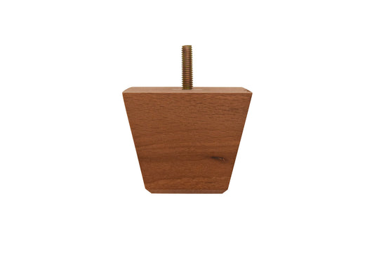 W404 Foot Teak - H:65mm W:80mm