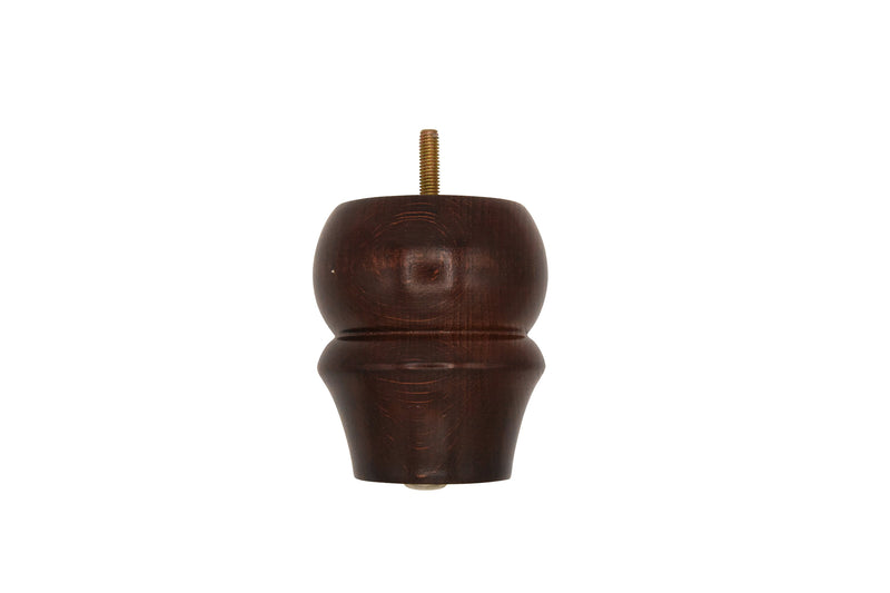 W65 Foot Mahogany - H:105mm W:80mm