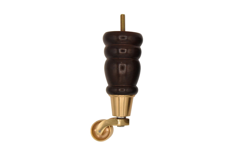 Winchester Leg Mahogany Front & Castor - H:160mm W:55mm