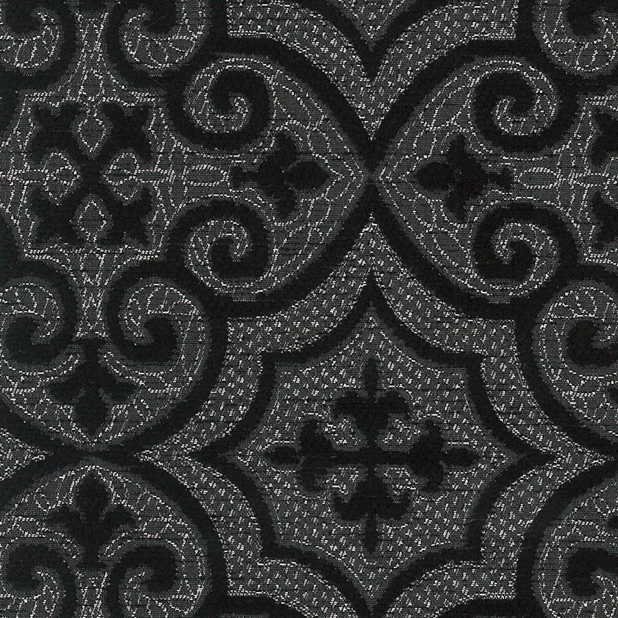 Black and store white drapery fabric