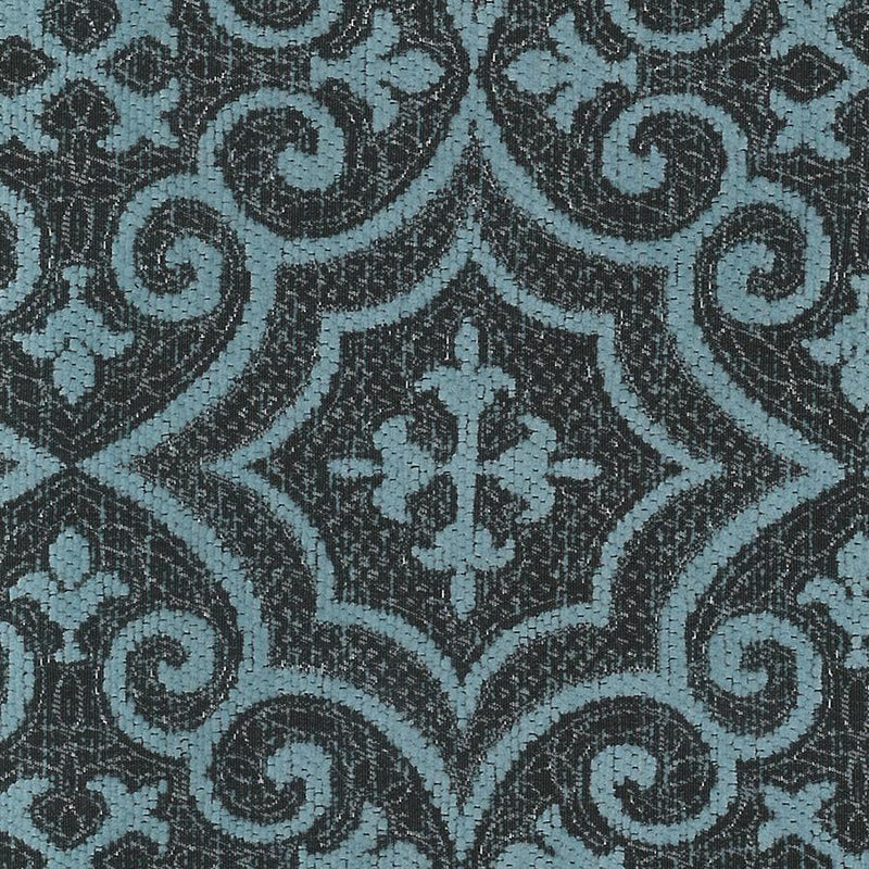 Zanetti, Crest Blue Canard, Upholstery Fabric