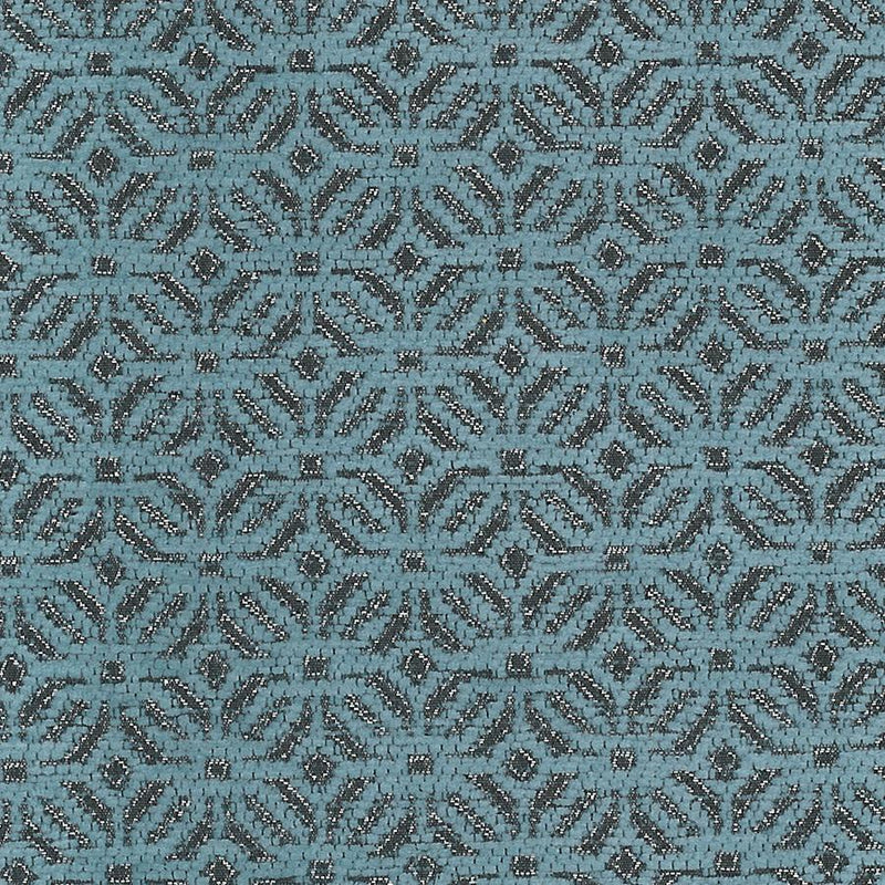 Zanetti, Daisy Blue Canard, Upholstery Fabric